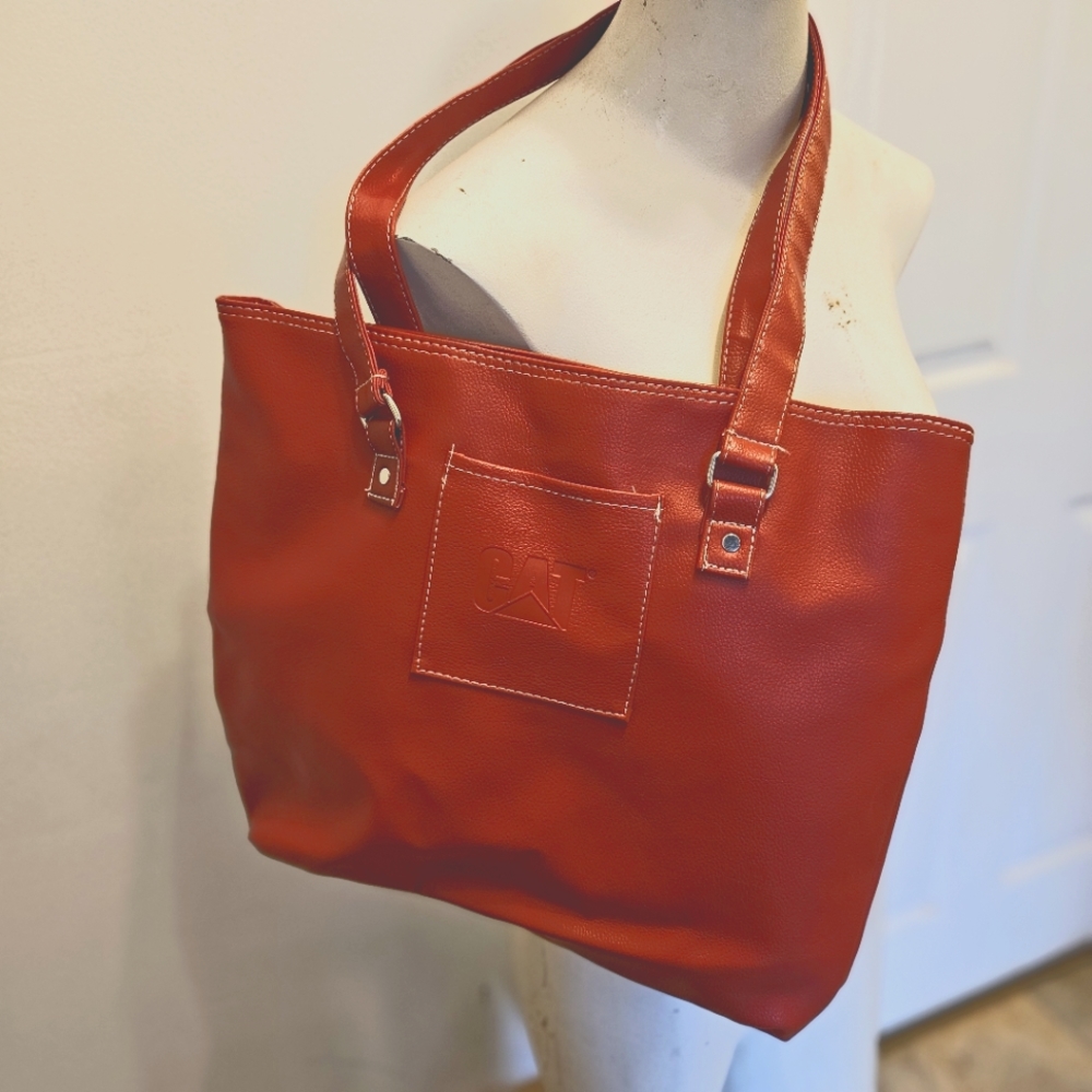 Cat Equipment Rare Laptop Bag Red